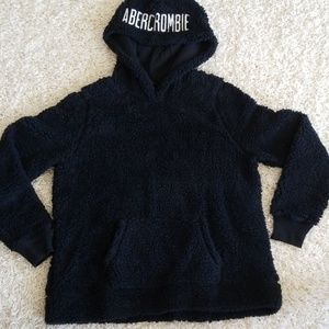 Abercrombie Sherpa hoodie sweatshirt L